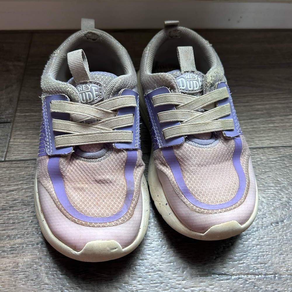 Hey Dude Kids' Sneakers in Purple and Tan